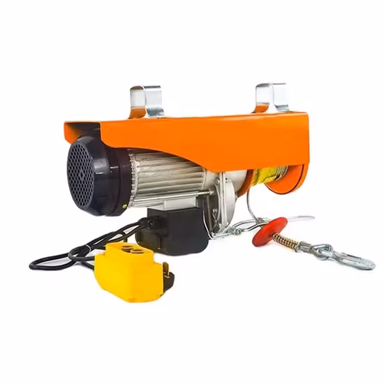 Polipasto eléctrico de 200 kg, mini polipasto eléctrico de 220 V y 230 V para elevación de cuerda de alambre, mini polipasto eléctrico PA